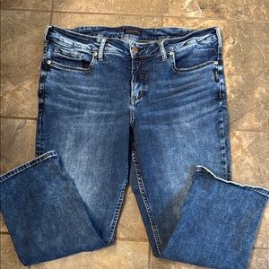 Silver Jeans Blue Ankle Cropped Classic